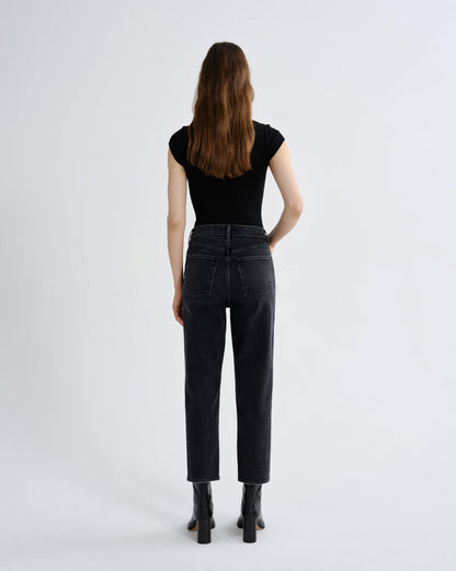 Women 90's Pinch Waist Crop (Weightless Stretch) in Radius - Agolde