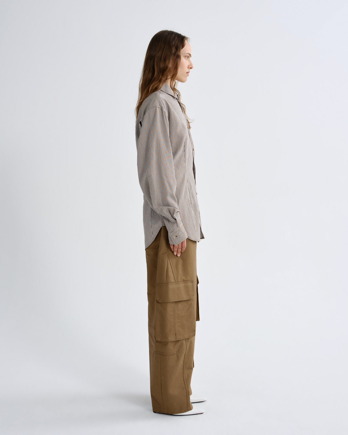 Women cinch shirt jakarta stripe - Agolde