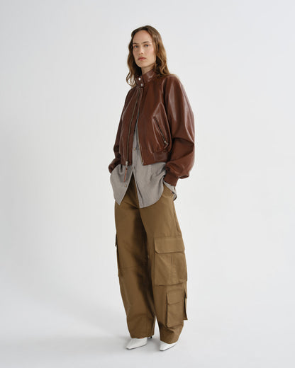 Women nova bomber jacket palisander - Agolde
