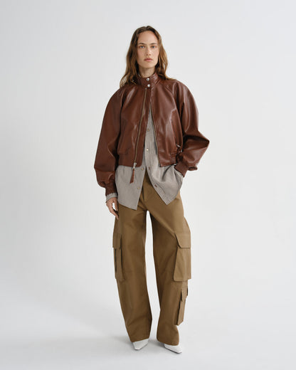 Women nova bomber jacket palisander - Agolde
