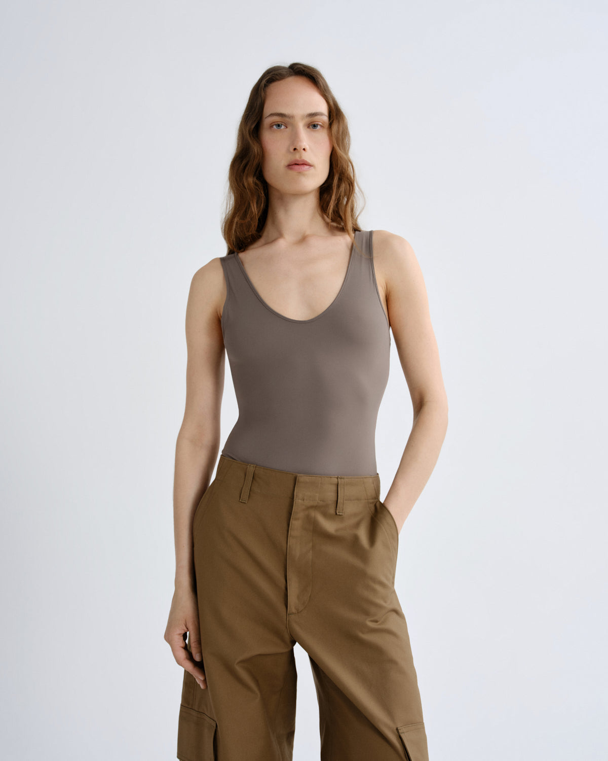 Women tora bodysuit mink - Agolde