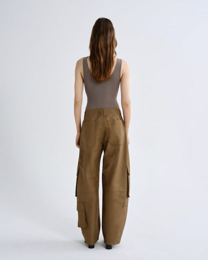Women tora bodysuit mink - Agolde