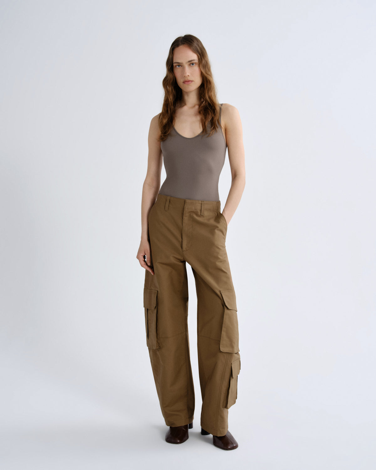 Women tora bodysuit mink - Agolde