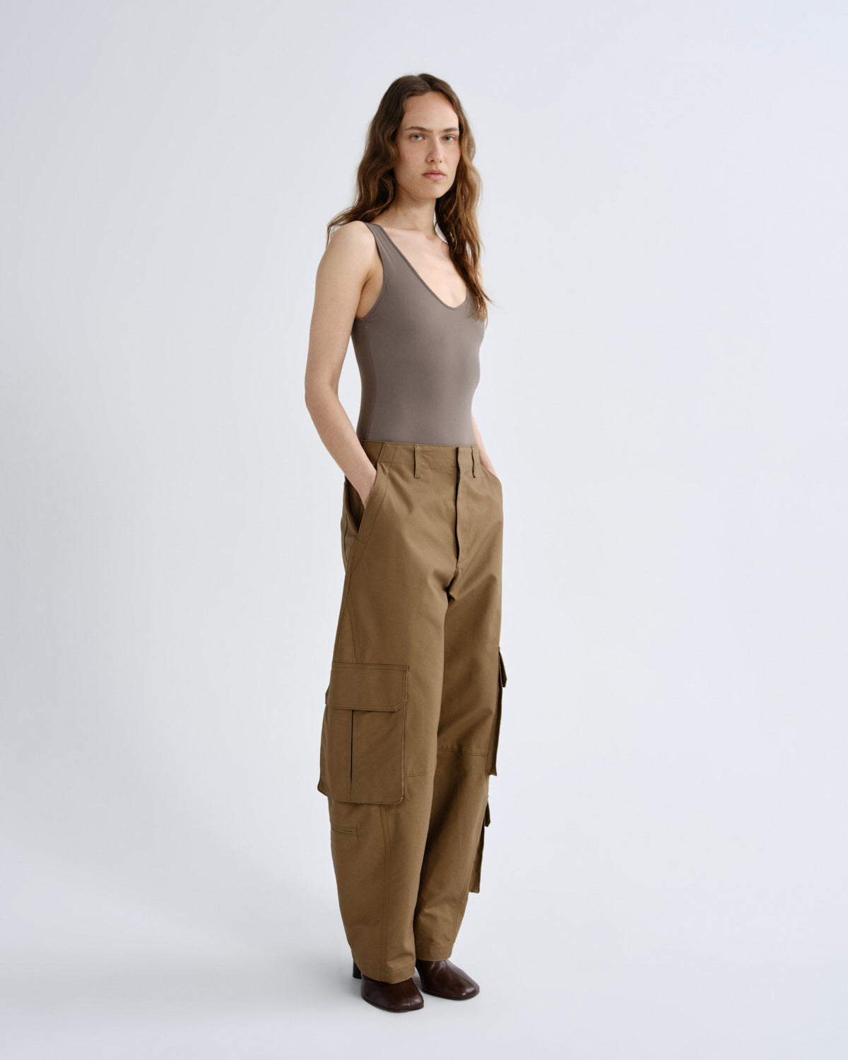 Women tora bodysuit mink - Agolde