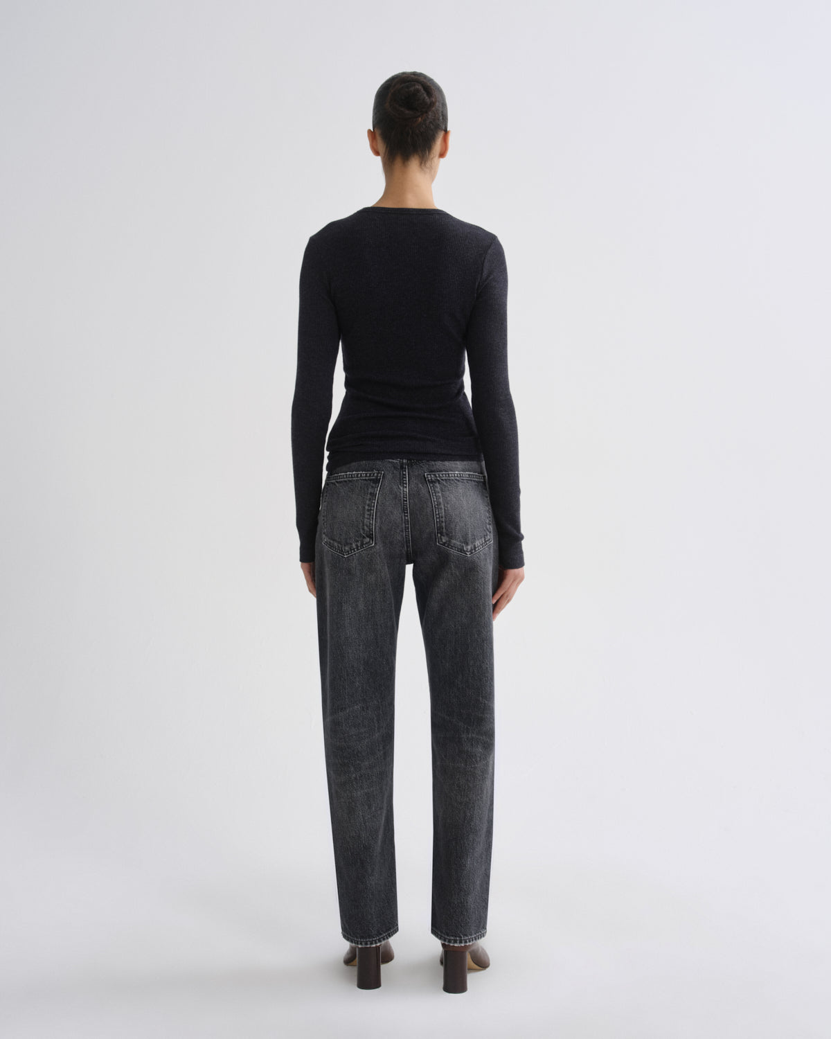 Women delphi slim tee obscura - Agolde