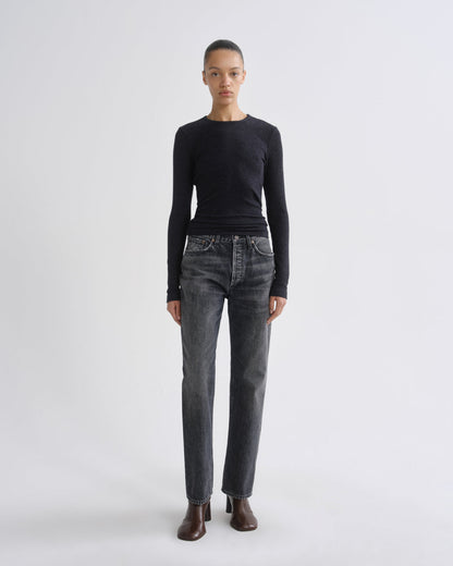 Women delphi slim tee obscura - Agolde
