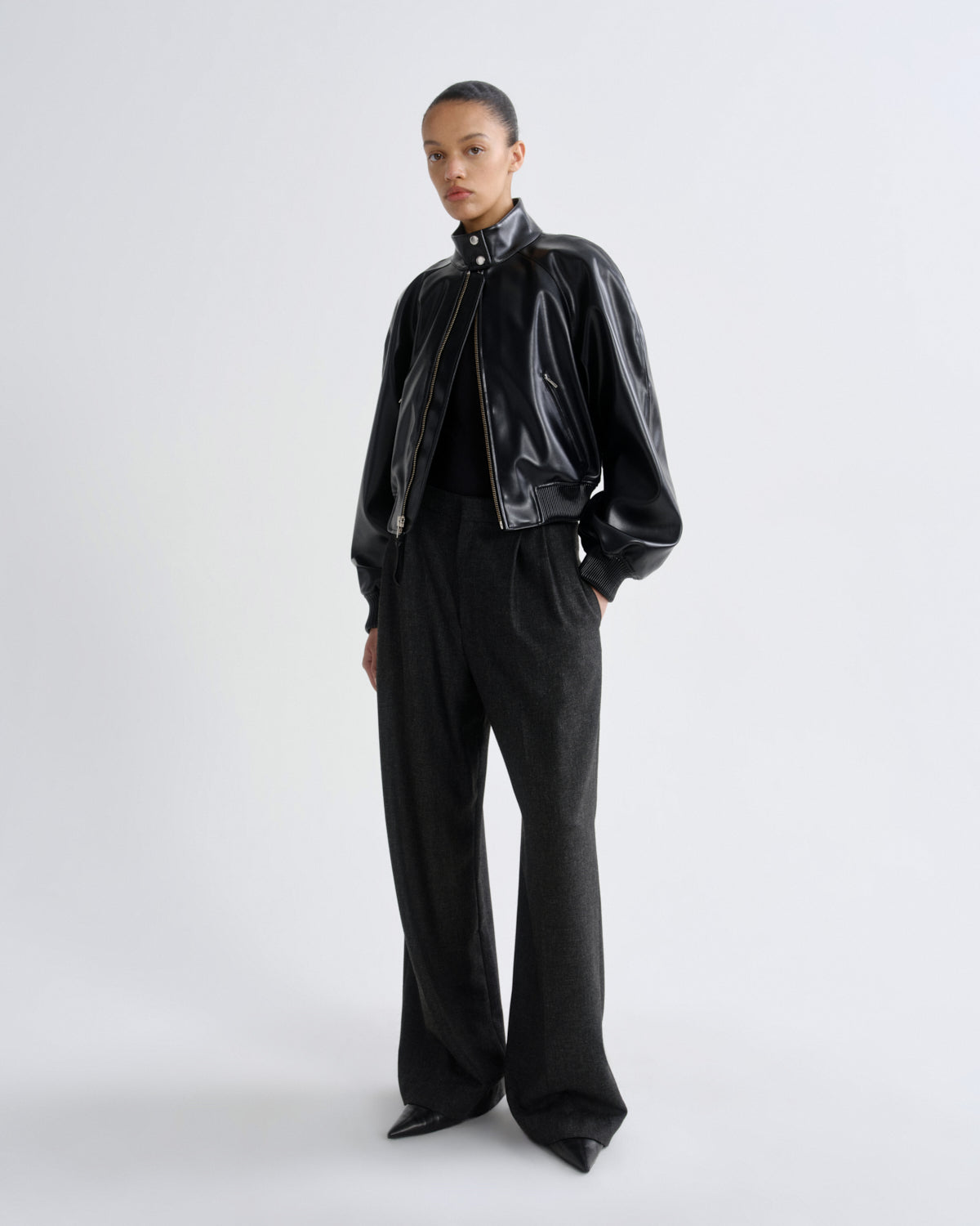 Women nova bomber jacket black - Agolde
