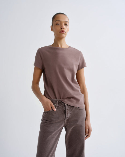 Women long line adine tee mauvine - Agolde