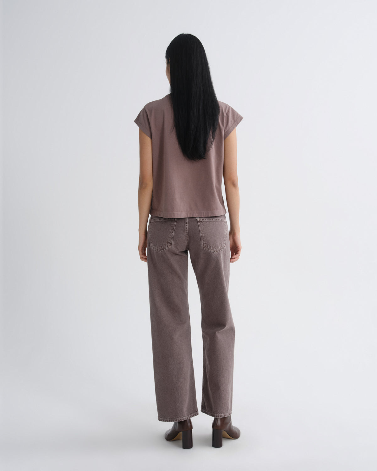 Women low rise loose mauvine - Agolde