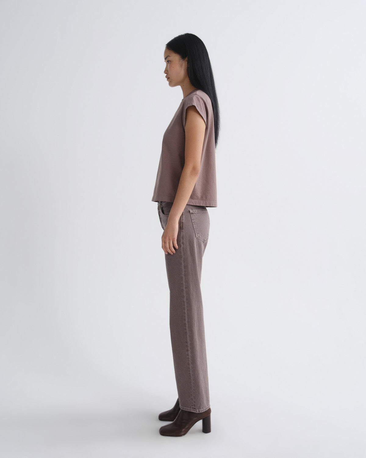 Women low rise loose mauvine - Agolde