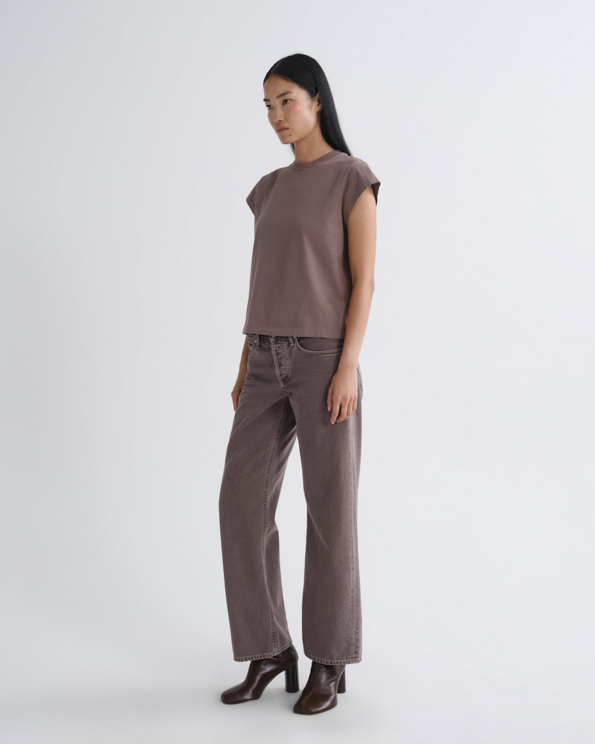 Women low rise loose mauvine - Agolde