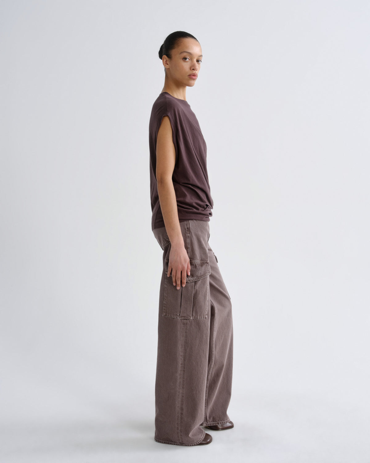 Women minka cargo mauvine - Agolde