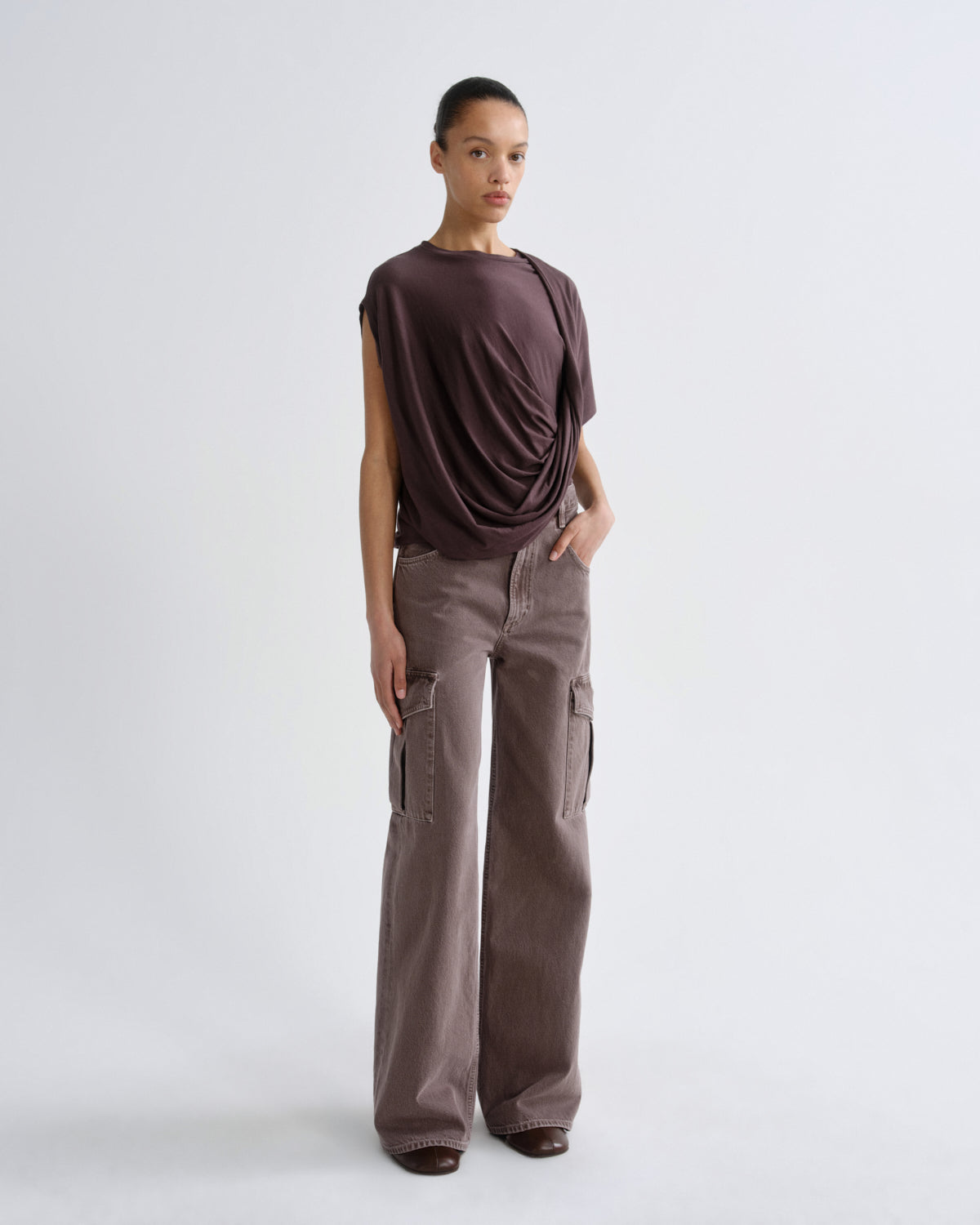 Women minka cargo mauvine - Agolde