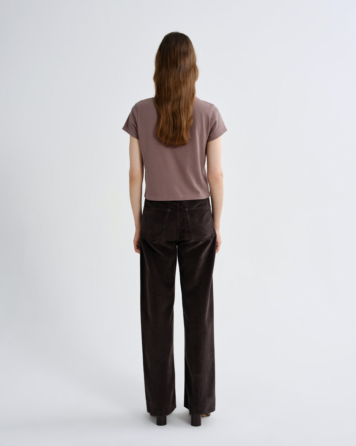 Women adine shrunken tee mauvine - Agolde