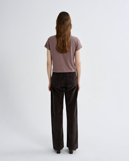 Women adine shrunken tee mauvine - Agolde