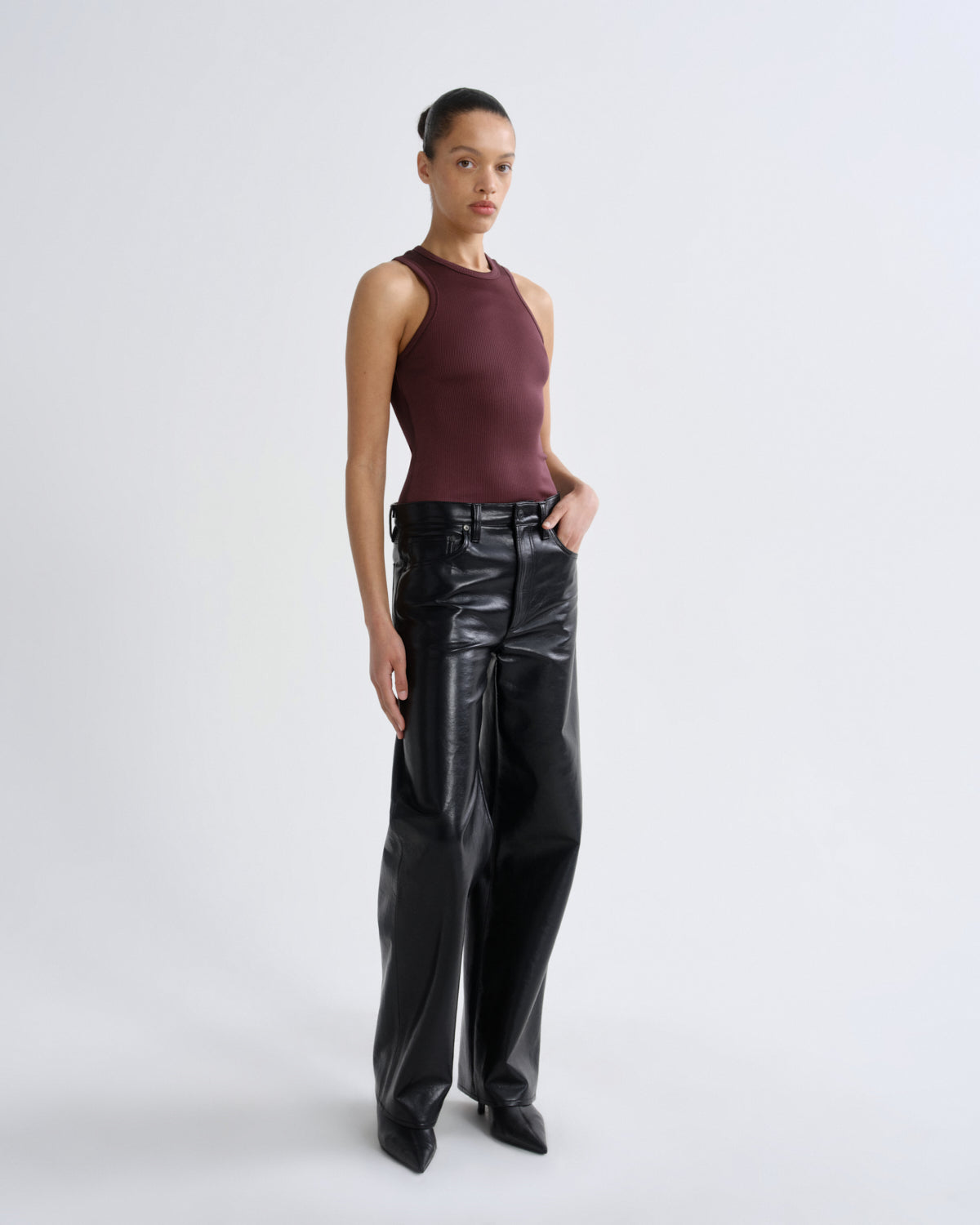 Women andre racer tank corinth - Agolde