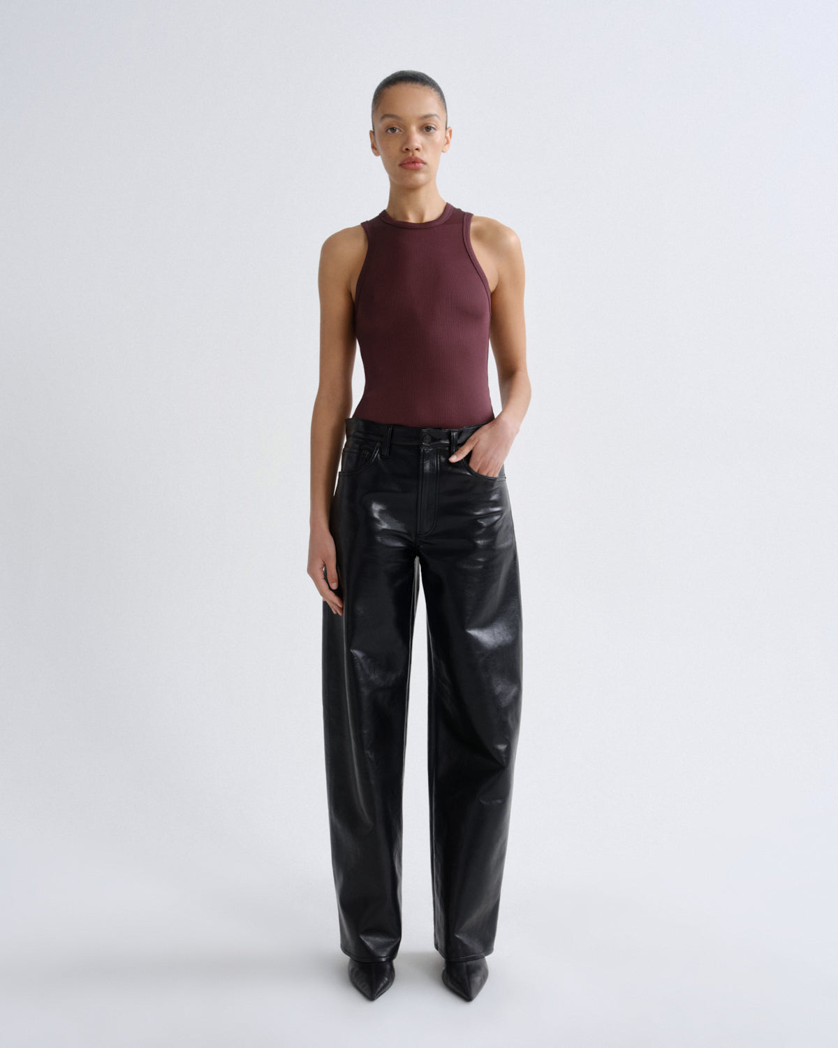 Women andre racer tank corinth - Agolde