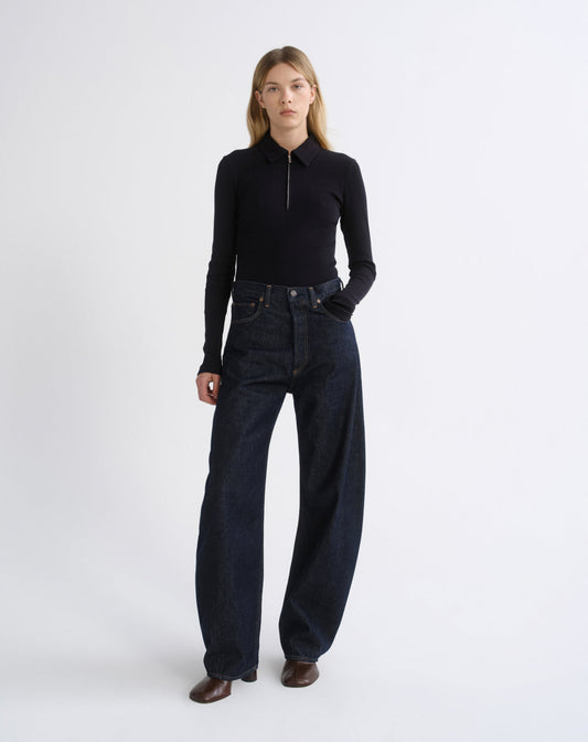 Women Luna High Rise Pieced Taper (Weightless) in Rinse - Agolde