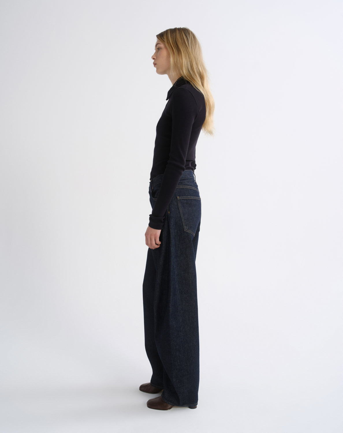 Women Luna High Rise Pieced Taper (Weightless) in Rinse - Agolde