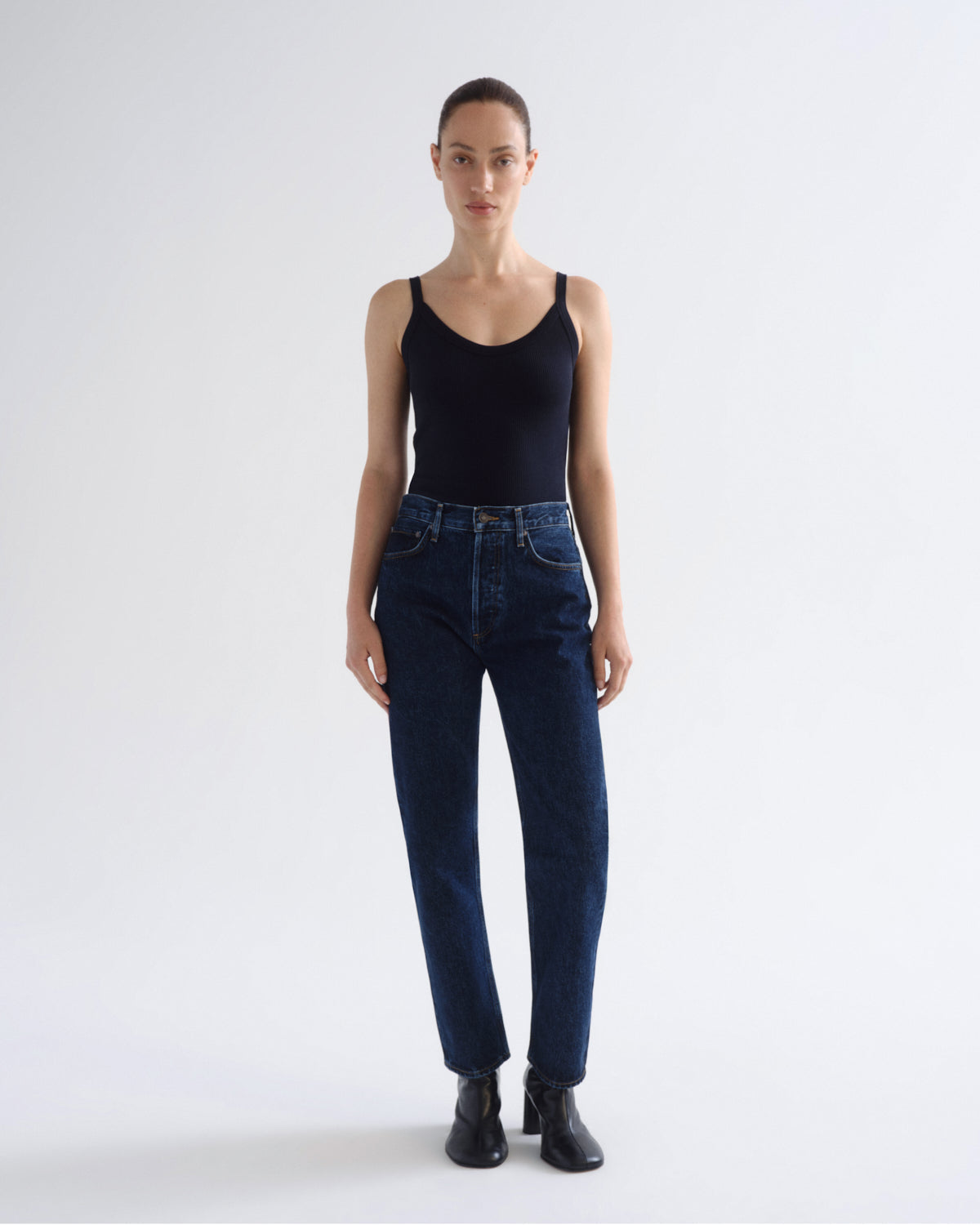 Women 90's Pinch Waist High Rise Straight in Pendulum - Agolde