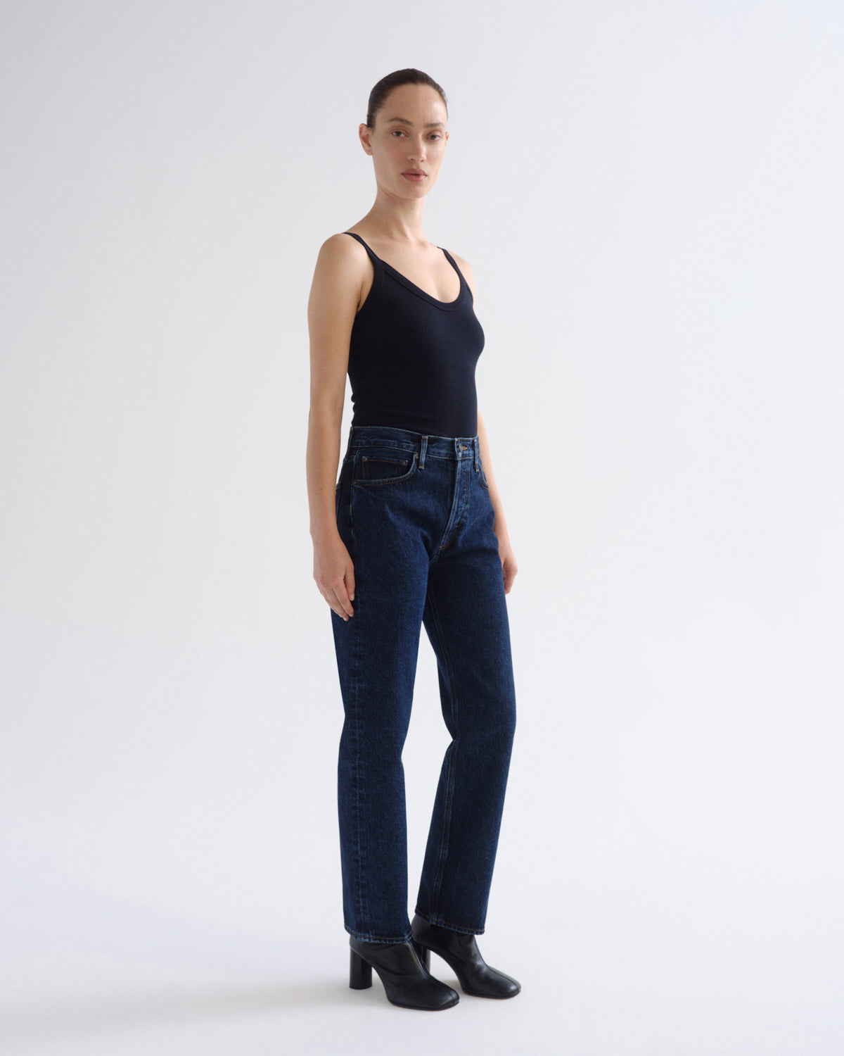 Women 90's Pinch Waist High Rise Straight in Pendulum - Agolde