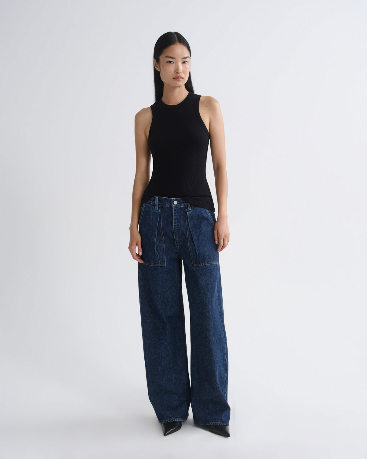 Women Low Curve Utility Jean in Rank - Agolde