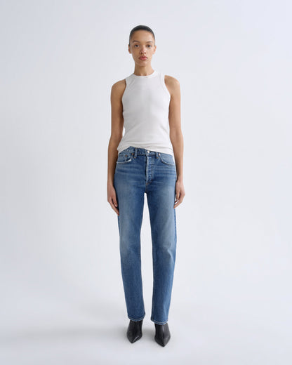 Women lana high rise vintage straight stretch waive - Agolde