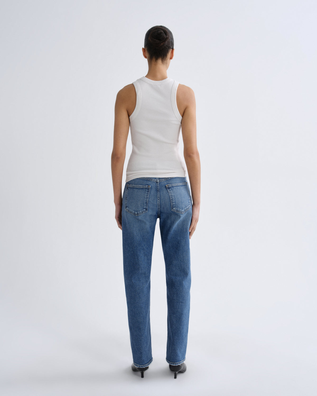 Women lana high rise vintage straight stretch waive - Agolde