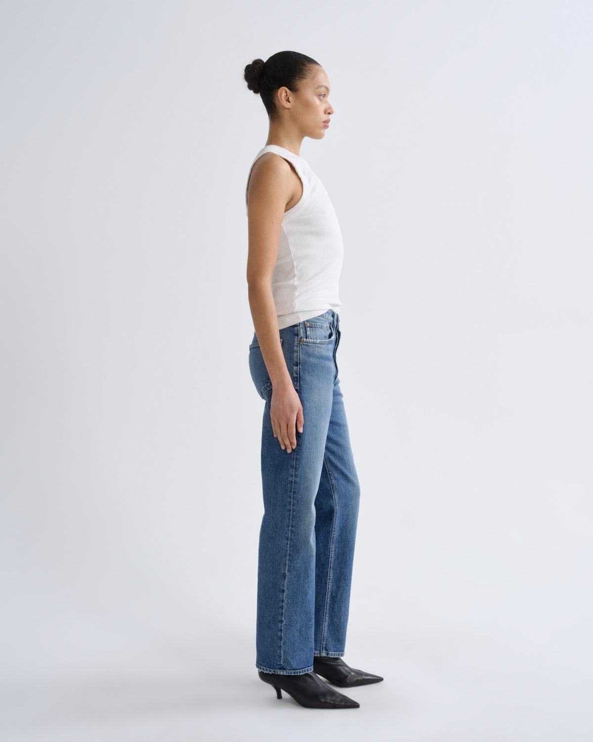 Women lana high rise vintage straight stretch waive - Agolde