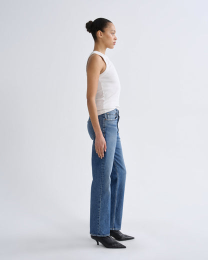 Women lana high rise vintage straight stretch waive - Agolde