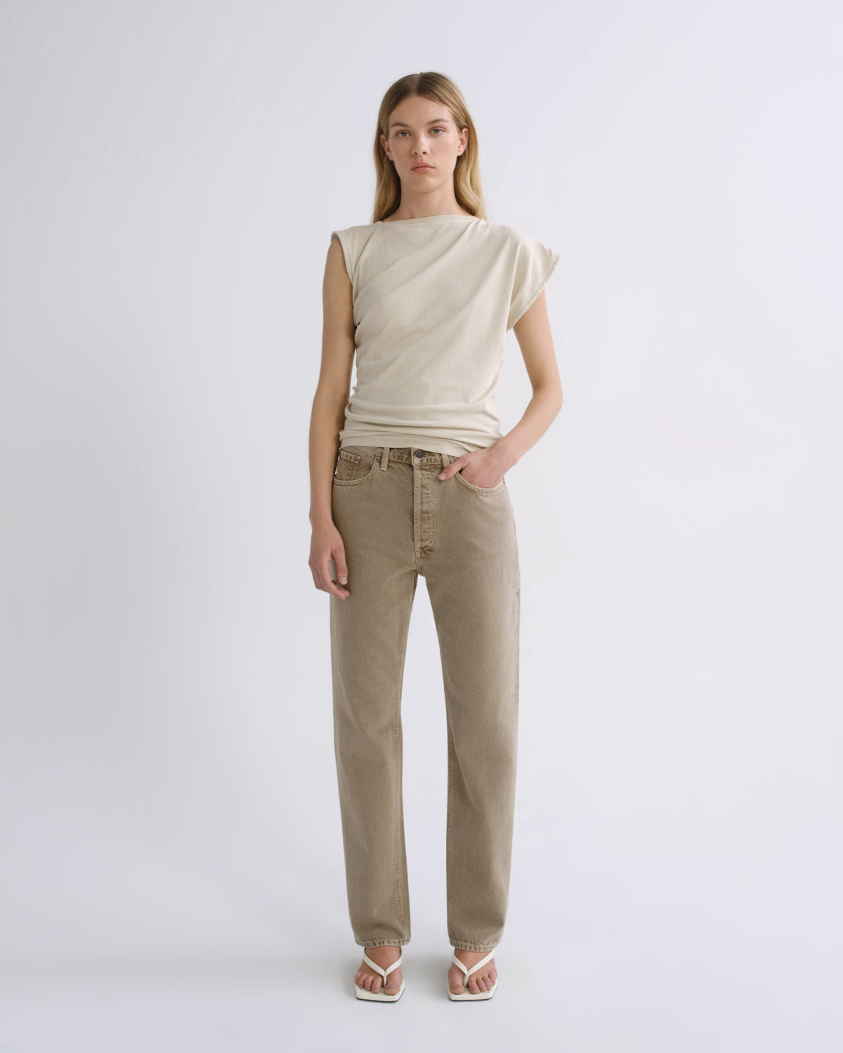 Women Lana High Rise Vintage Straight in Trail - Agolde