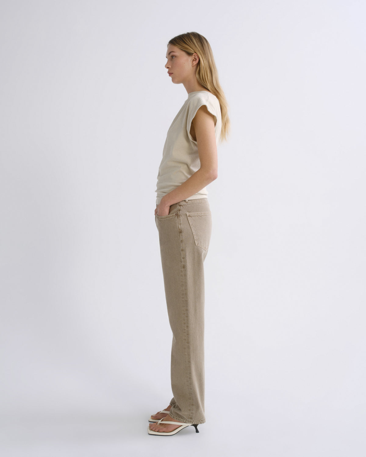 Women Lana High Rise Vintage Straight in Trail - Agolde