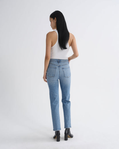 Women 90S Pinch Waist Long High Rise Straight in Renew - Agolde