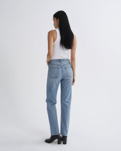 Women 90S Pinch Waist Long High Rise Straight in Stage - Agolde