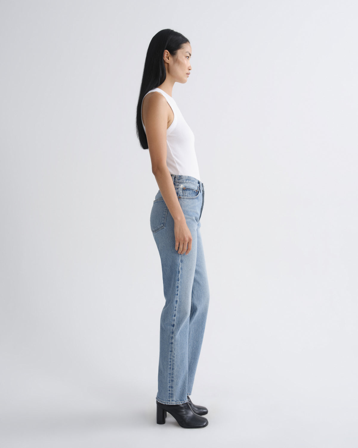 Women 90S Pinch Waist Long High Rise Straight in Stage - Agolde