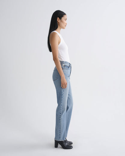 Women 90S Pinch Waist Long High Rise Straight in Stage - Agolde