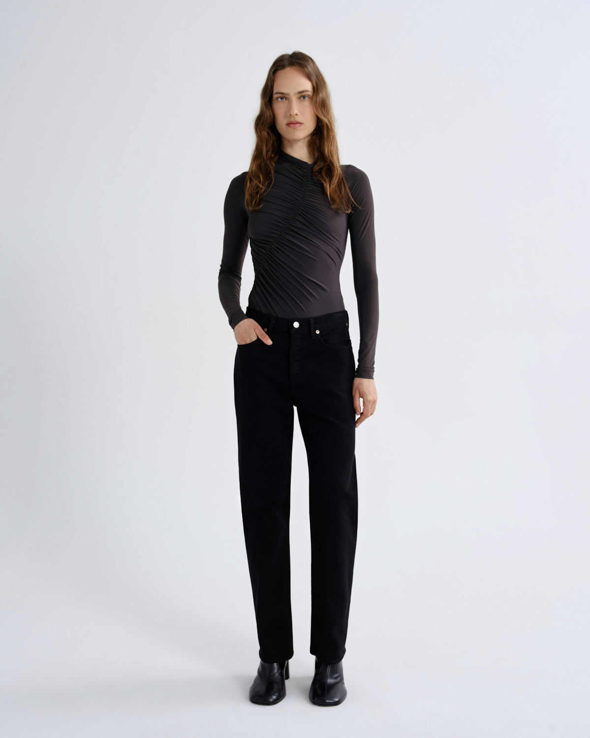 Women lana high rise vintage straight stretch divert - Agolde