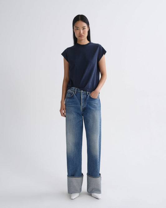 Women big cuff jean liberty - Agolde