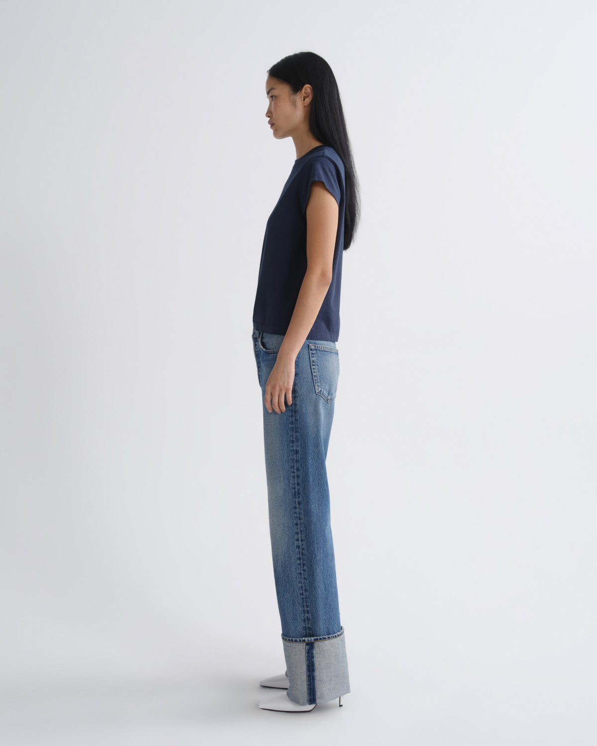 Women big cuff jean liberty - Agolde
