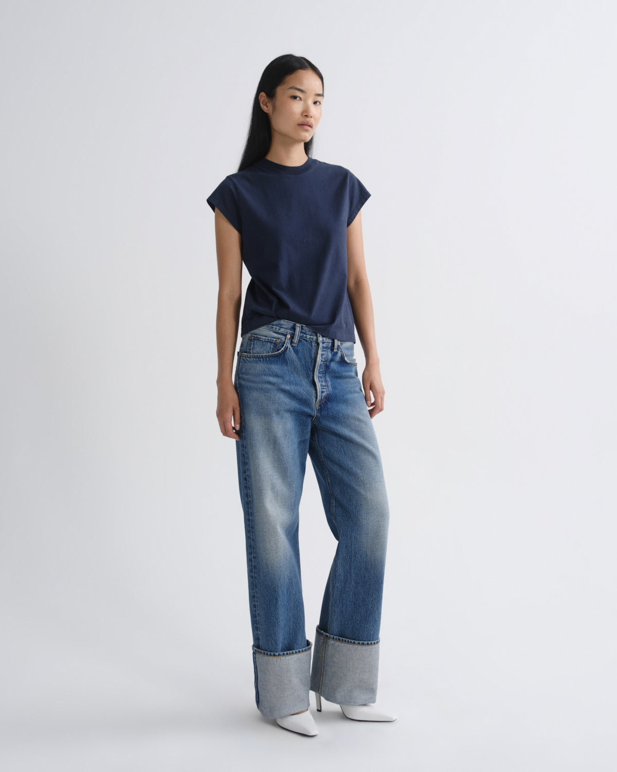 Women big cuff jean liberty - Agolde