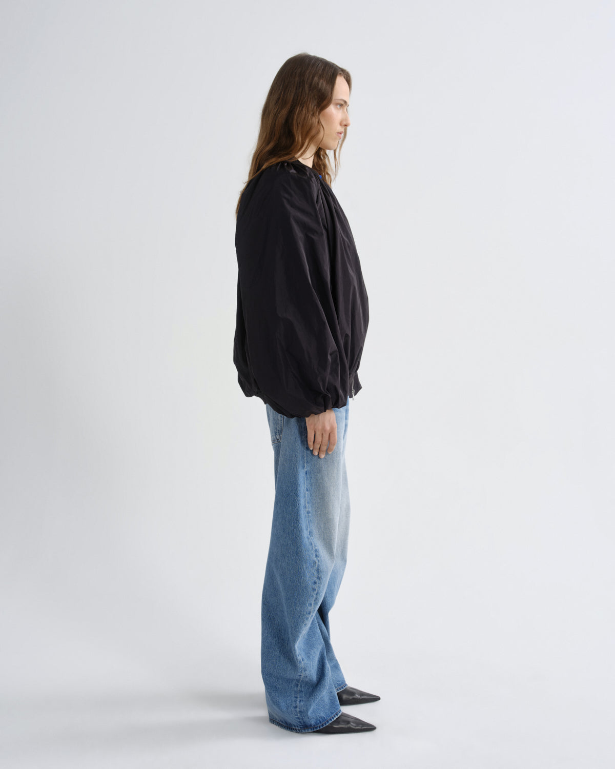 Women Raffi Bomber Jacket in Black - Agolde