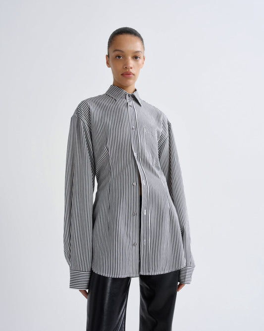 Women cinch shirt solene stripe - Agolde