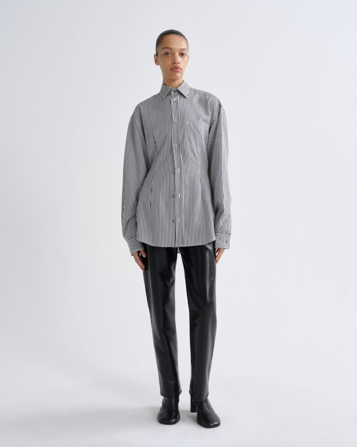 Women cinch shirt solene stripe - Agolde
