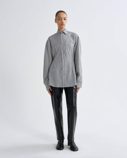 Women cinch shirt solene stripe - Agolde