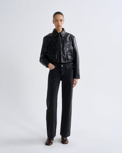 Women Nahla Cropped Jacket in Detox - Agolde