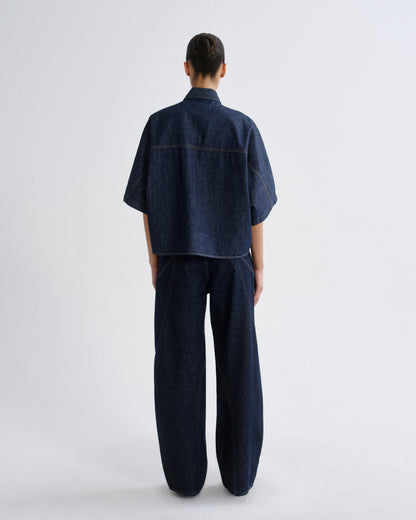 Women Taron Dolman Denim Shirt in Rinse - Agolde