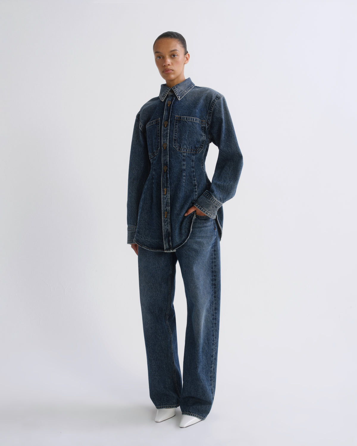 Women Wilma Shirt in Form - Agolde