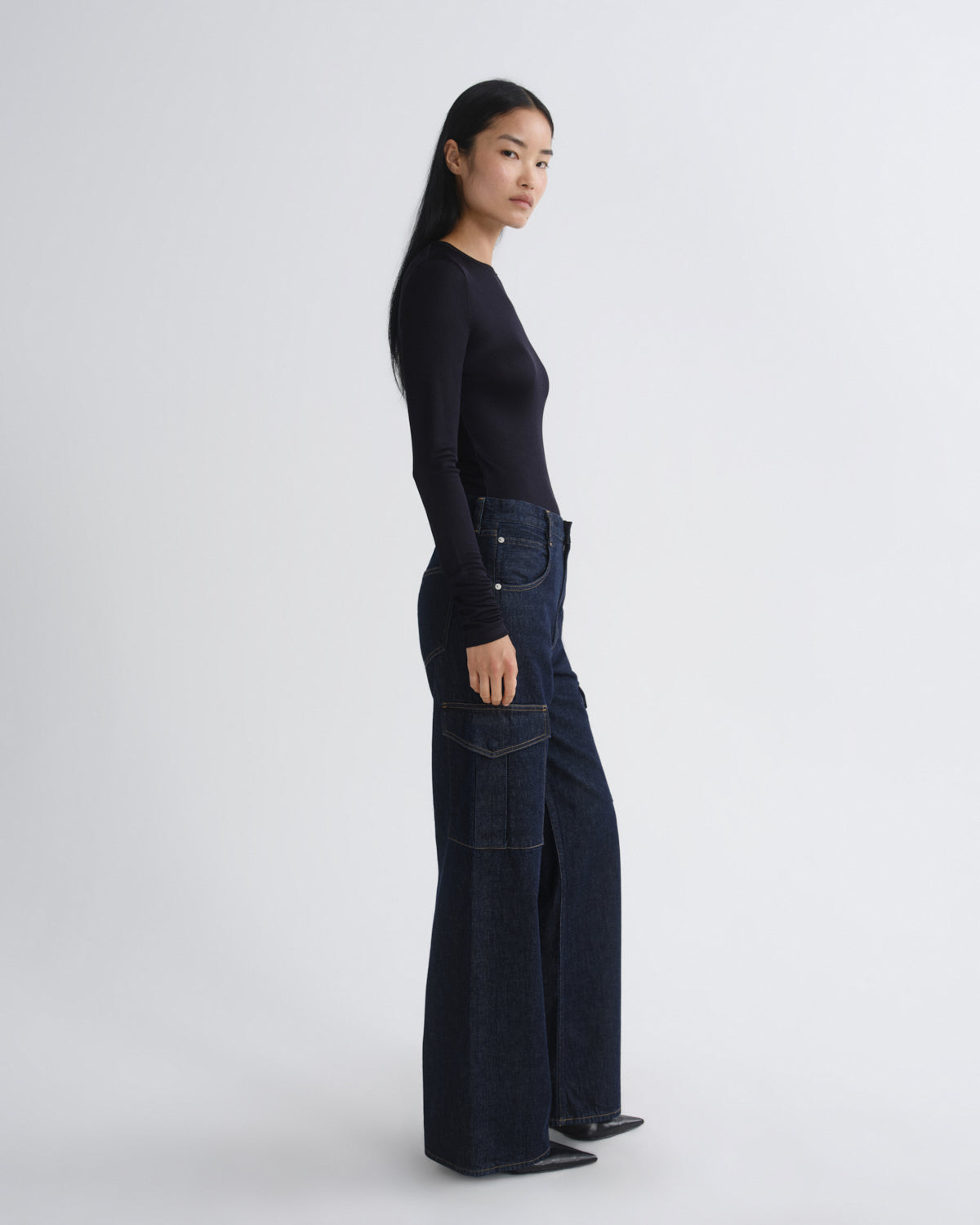 Women delphi slim tee obscura - Agolde