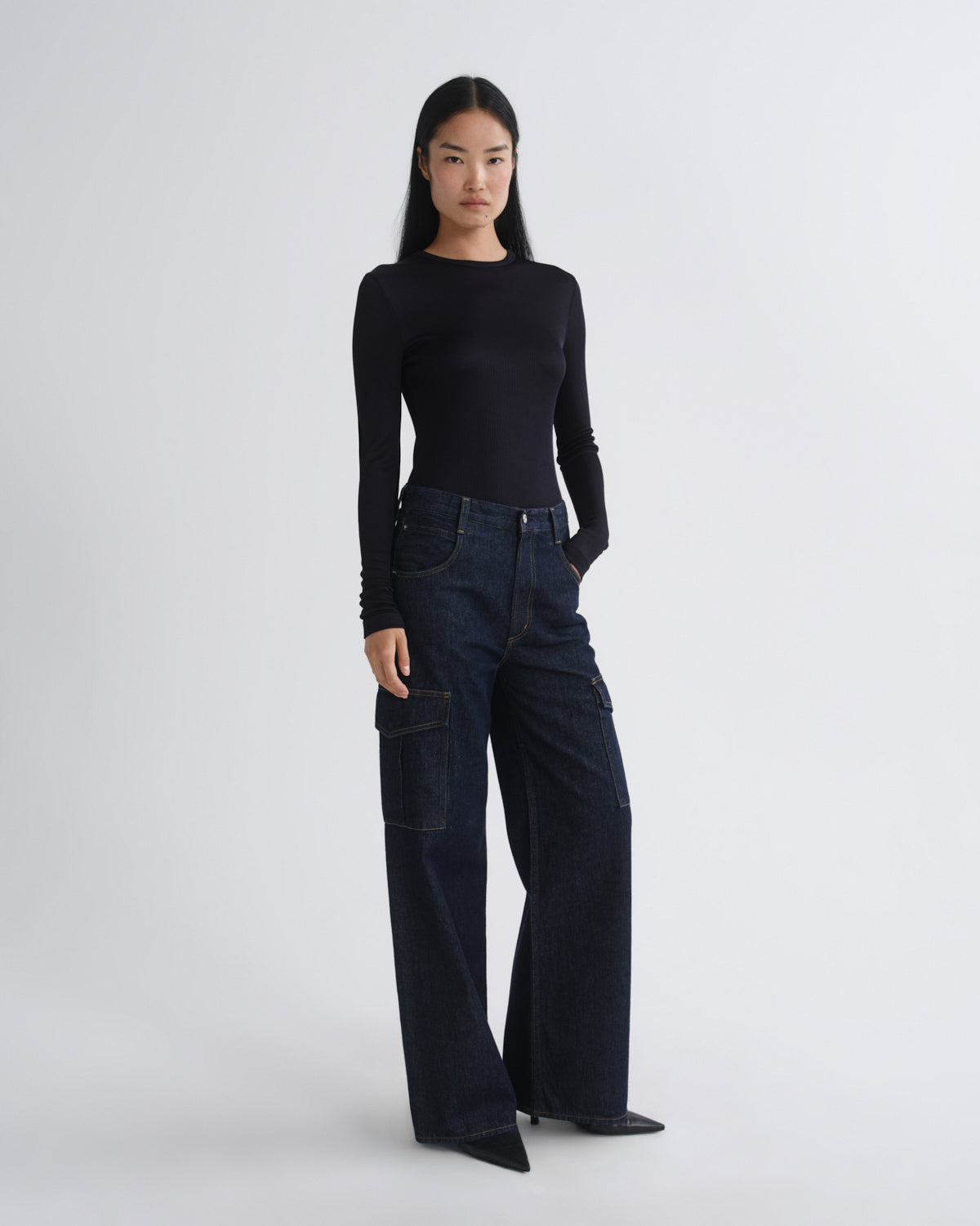 Women delphi slim tee obscura - Agolde