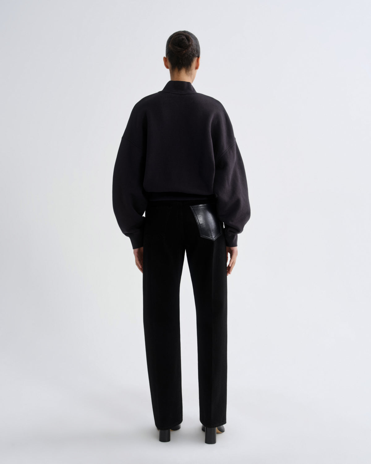 Women tess sweatshirt washed black - Agolde